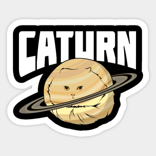 Caturn Astronomy Astronomer Gift Sticker